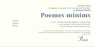 Targeta de 5&ordm;. aniversario: Invitaci&oacute;n a la presentaci&oacute;n de la 2&ordf;. ed. de Poemas m&iacute;nims que tuvo lugar en el auditorio de la Fundaci&oacute; Enciclop&egrave;dia Catalana (Barcelona, 11/VI/2001).